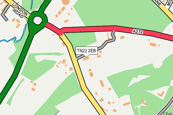 TN22 2EB map - OS OpenMap – Local (Ordnance Survey)