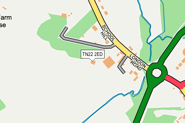 TN22 2ED map - OS OpenMap – Local (Ordnance Survey)