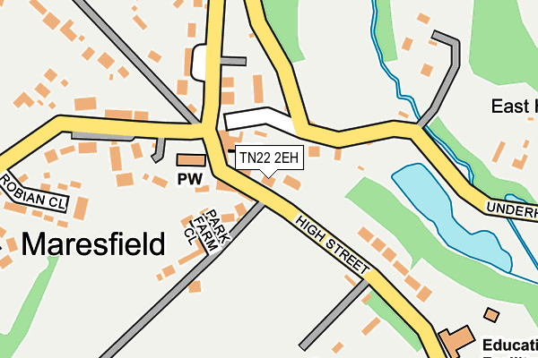 TN22 2EH map - OS OpenMap – Local (Ordnance Survey)