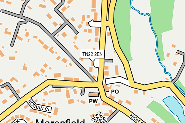 TN22 2EN map - OS OpenMap – Local (Ordnance Survey)
