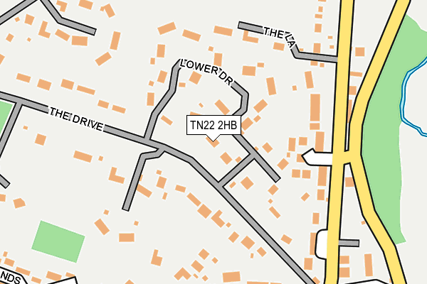 TN22 2HB map - OS OpenMap – Local (Ordnance Survey)