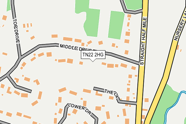 TN22 2HG map - OS OpenMap – Local (Ordnance Survey)