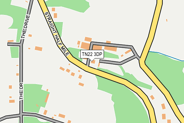 TN22 3DP map - OS OpenMap – Local (Ordnance Survey)
