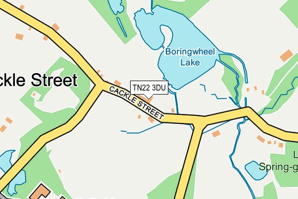TN22 3DU map - OS OpenMap – Local (Ordnance Survey)