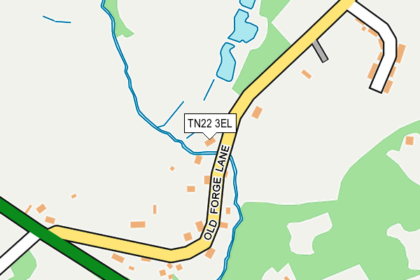 TN22 3EL map - OS OpenMap – Local (Ordnance Survey)