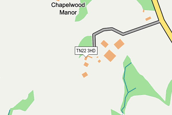 TN22 3HD map - OS OpenMap – Local (Ordnance Survey)