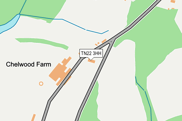 TN22 3HH map - OS OpenMap – Local (Ordnance Survey)