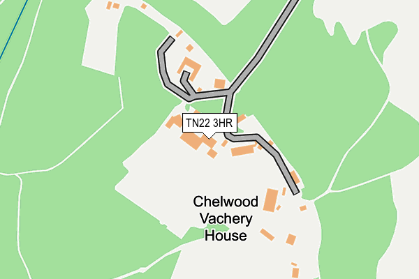 TN22 3HR map - OS OpenMap – Local (Ordnance Survey)