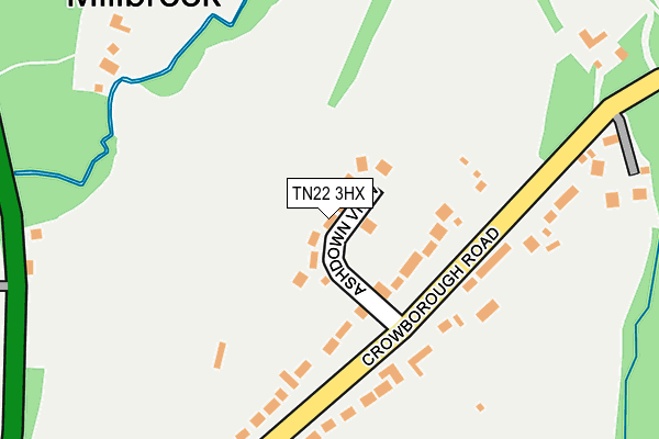TN22 3HX map - OS OpenMap – Local (Ordnance Survey)