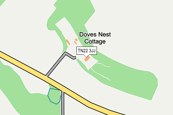 TN22 3JJ map - OS OpenMap – Local (Ordnance Survey)