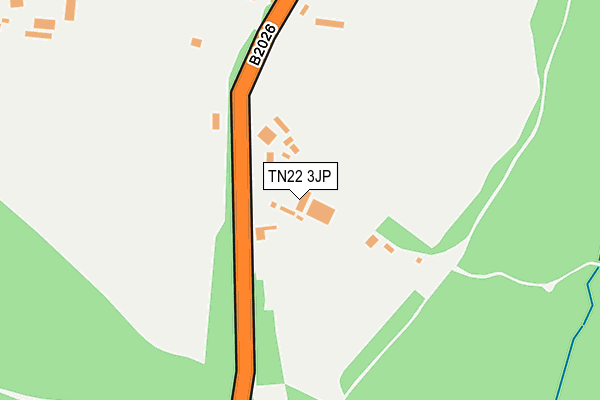TN22 3JP map - OS OpenMap – Local (Ordnance Survey)