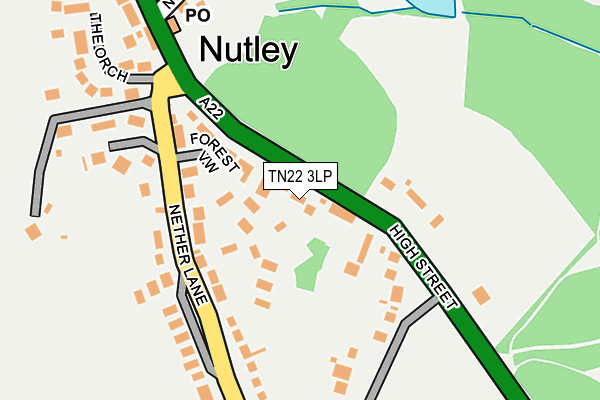 Map of NUTLEY MOTOR SERVICES LIMITED at local scale