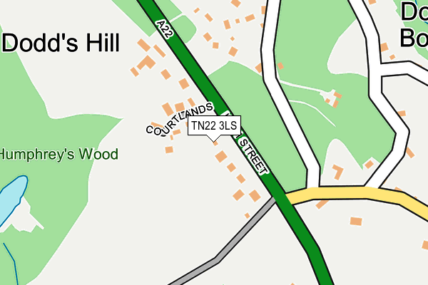 TN22 3LS map - OS OpenMap – Local (Ordnance Survey)