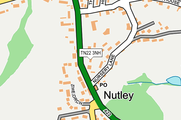 TN22 3NH map - OS OpenMap – Local (Ordnance Survey)