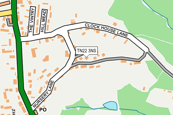 TN22 3NS map - OS OpenMap – Local (Ordnance Survey)