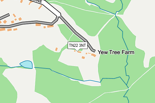 TN22 3NT map - OS OpenMap – Local (Ordnance Survey)