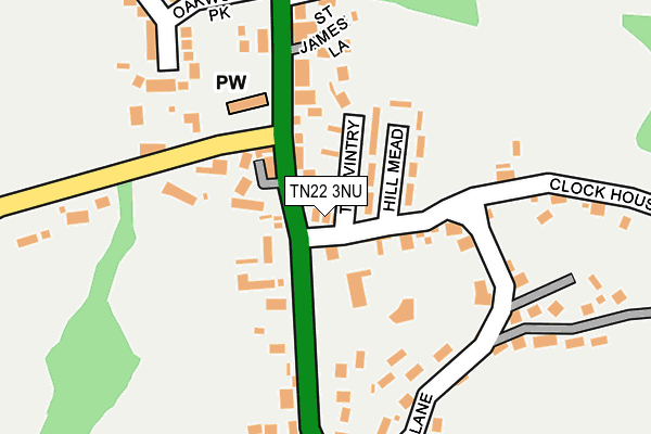 TN22 3NU map - OS OpenMap – Local (Ordnance Survey)