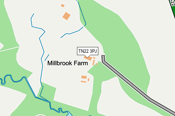 TN22 3PJ map - OS OpenMap – Local (Ordnance Survey)