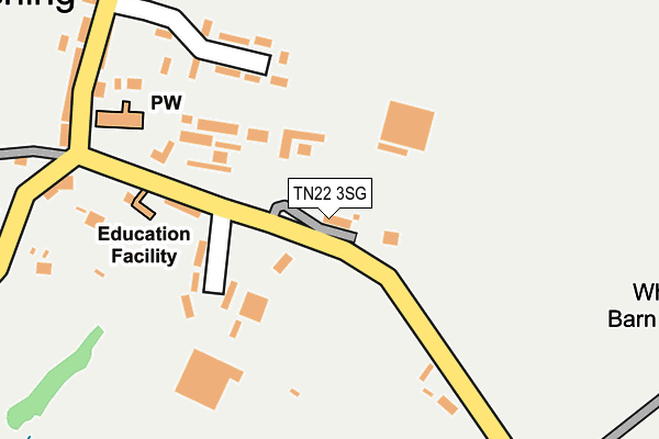 TN22 3SG map - OS OpenMap – Local (Ordnance Survey)