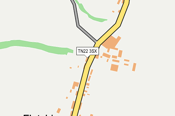 TN22 3SX map - OS OpenMap – Local (Ordnance Survey)