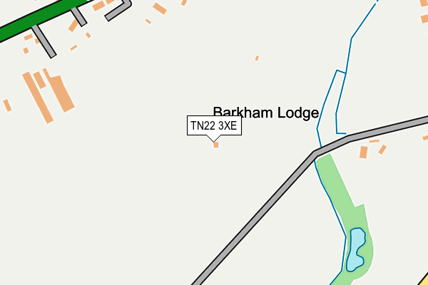 TN22 3XE map - OS OpenMap – Local (Ordnance Survey)