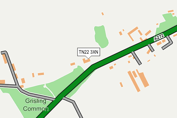 TN22 3XN map - OS OpenMap – Local (Ordnance Survey)