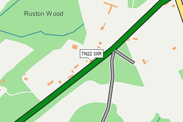 TN22 3XR map - OS OpenMap – Local (Ordnance Survey)