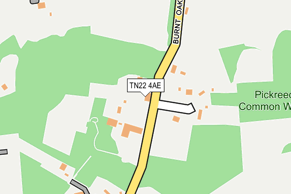 TN22 4AE map - OS OpenMap – Local (Ordnance Survey)
