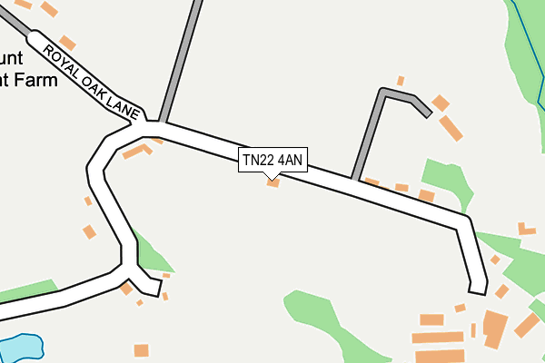 TN22 4AN map - OS OpenMap – Local (Ordnance Survey)
