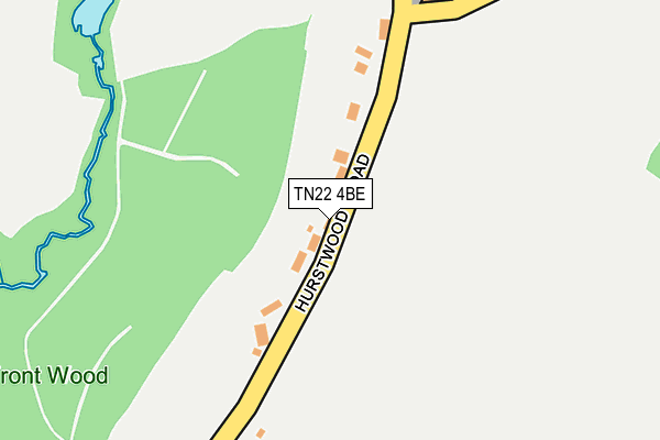 TN22 4BE map - OS OpenMap – Local (Ordnance Survey)