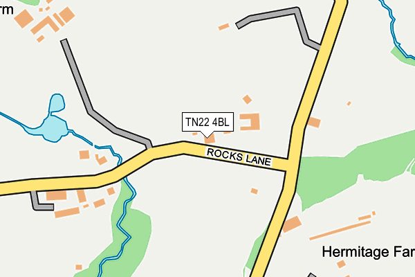 TN22 4BL map - OS OpenMap – Local (Ordnance Survey)