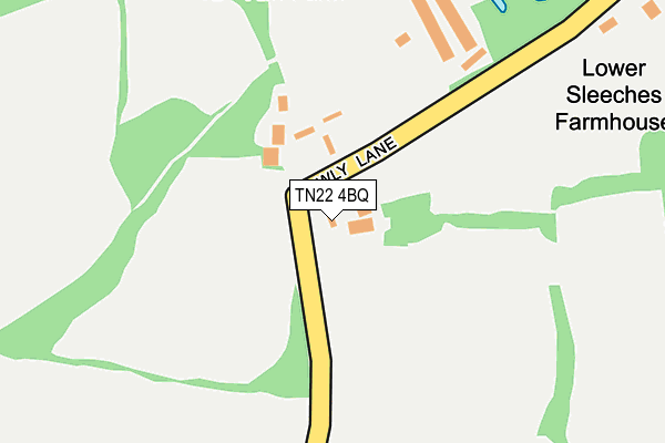 TN22 4BQ map - OS OpenMap – Local (Ordnance Survey)
