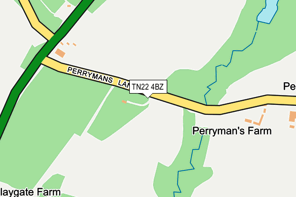 TN22 4BZ map - OS OpenMap – Local (Ordnance Survey)