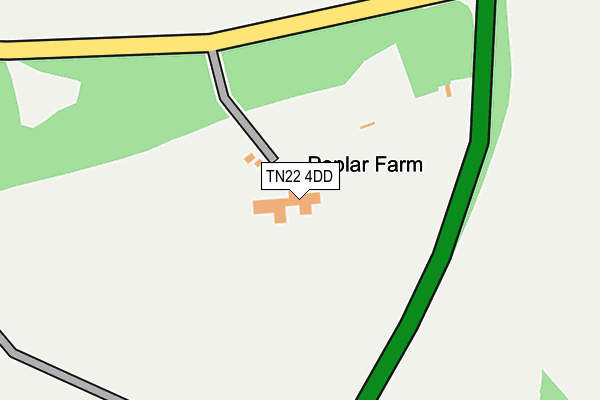 TN22 4DD map - OS OpenMap – Local (Ordnance Survey)