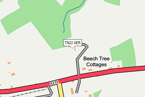 TN22 4ER map - OS OpenMap – Local (Ordnance Survey)