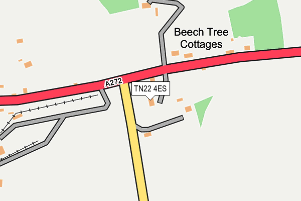 TN22 4ES map - OS OpenMap – Local (Ordnance Survey)