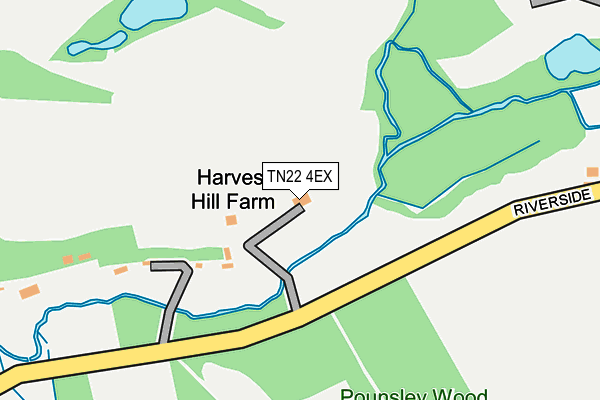 TN22 4EX map - OS OpenMap – Local (Ordnance Survey)