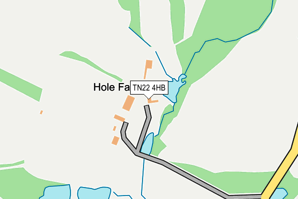 TN22 4HB map - OS OpenMap – Local (Ordnance Survey)