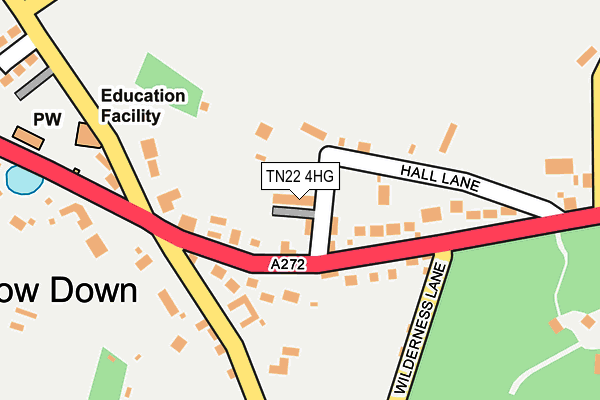 TN22 4HG map - OS OpenMap – Local (Ordnance Survey)