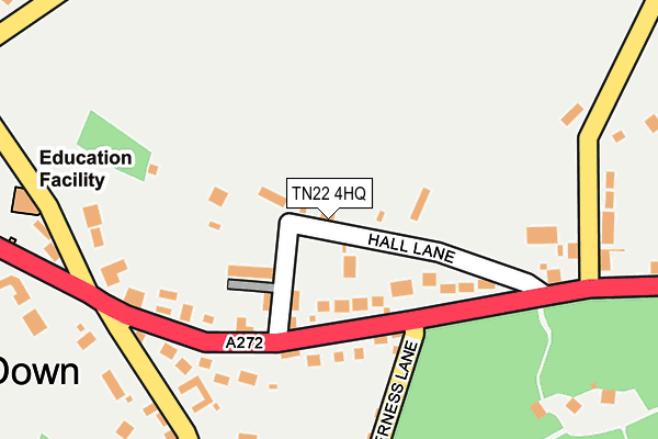TN22 4HQ map - OS OpenMap – Local (Ordnance Survey)