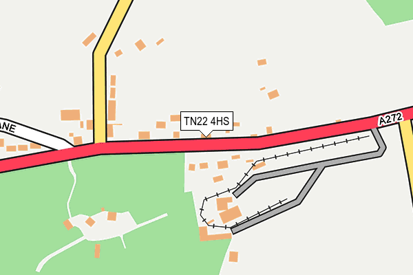 TN22 4HS map - OS OpenMap – Local (Ordnance Survey)