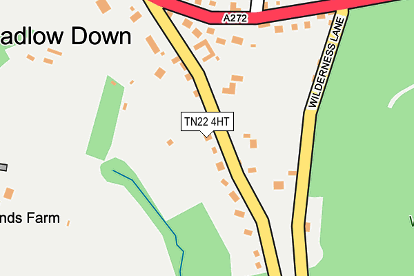 TN22 4HT map - OS OpenMap – Local (Ordnance Survey)