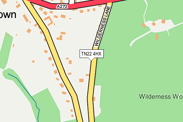 TN22 4HX map - OS OpenMap – Local (Ordnance Survey)