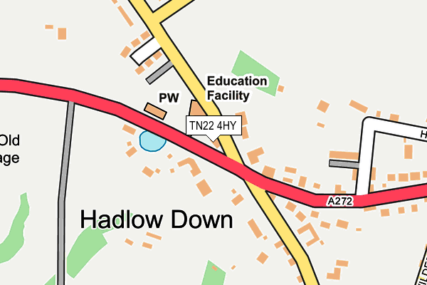 TN22 4HY map - OS OpenMap – Local (Ordnance Survey)