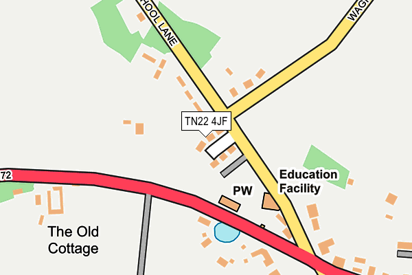 TN22 4JF map - OS OpenMap – Local (Ordnance Survey)