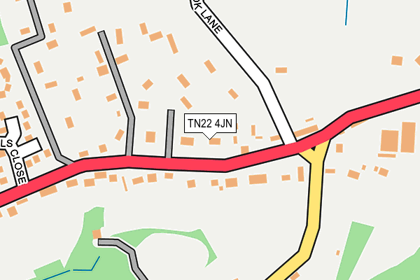 TN22 4JN map - OS OpenMap – Local (Ordnance Survey)