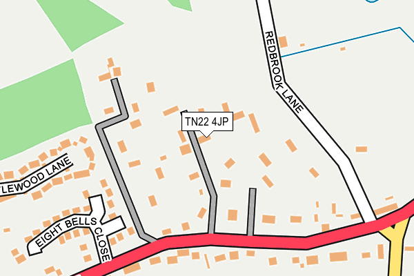 TN22 4JP map - OS OpenMap – Local (Ordnance Survey)