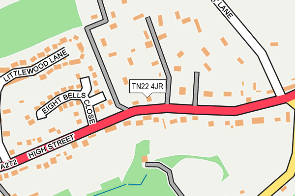 TN22 4JR map - OS OpenMap – Local (Ordnance Survey)