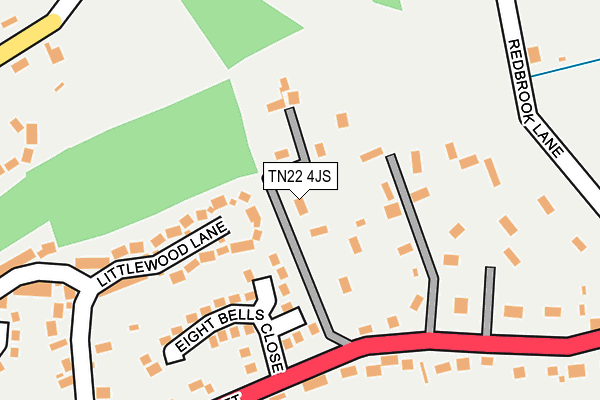 TN22 4JS map - OS OpenMap – Local (Ordnance Survey)