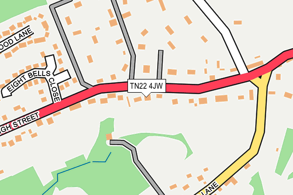 TN22 4JW map - OS OpenMap – Local (Ordnance Survey)